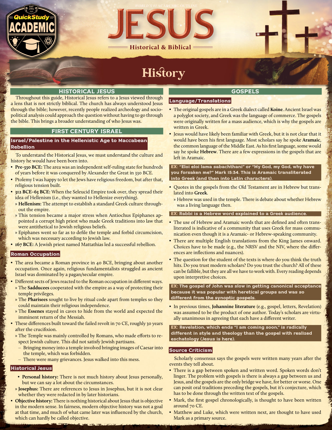 Jesus - Historical & Biblical cover